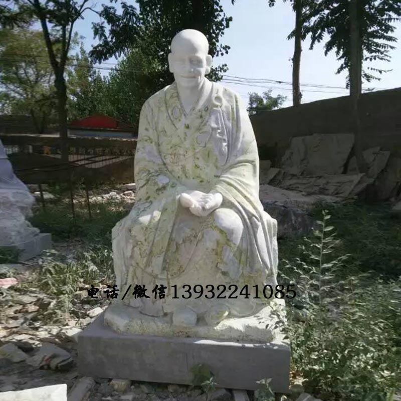 石雕十八罗汉人物雕塑汉白玉精品佛像雕刻十八罗汉五百罗汉
