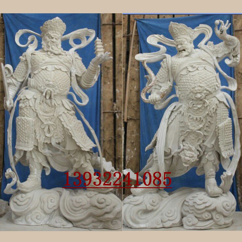 中式供奉雕塑曲阳雕刻厂四大天王